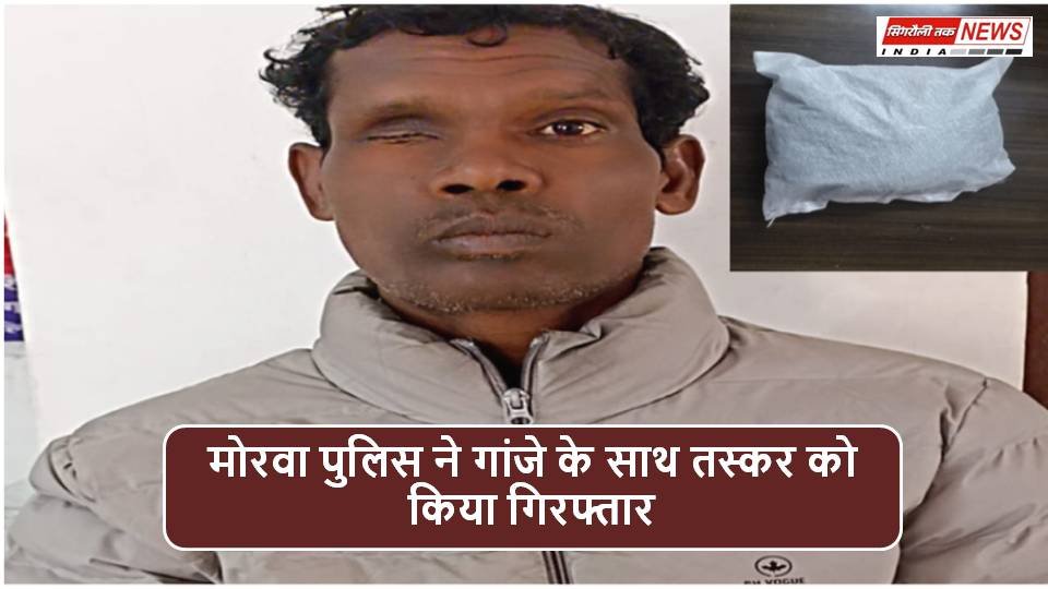 Singrauli News : मोरवा पुलिस ने गांजे के साथ तस्कर को किया गिरफ्तार