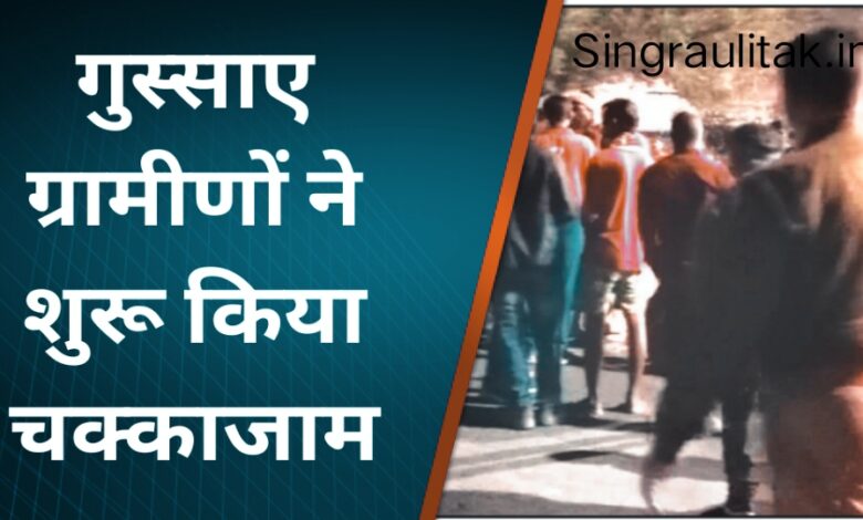 Singrauli Road Accident : हाइवा की टक्कर से प्रौढ़ की मौत