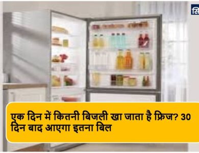 Refrigerator Electricity Consumption: आपके घर में रखी हुई फ्रिज 1 दिन में कितना खा जाता है बिजली
