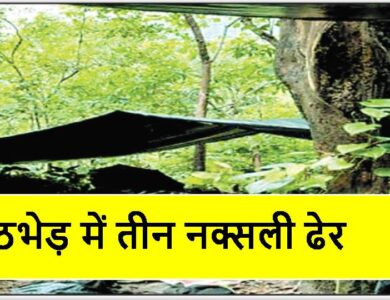 मुठभेड़ में तीन नक्सली ढेर
